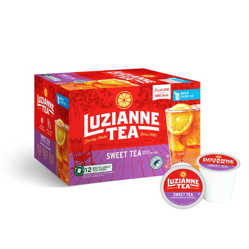 Luzianne Sweet Iced Tea Single Serve Pods, 12ct Box (Pack of 1) - Image 1